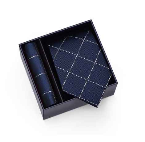 Mikel Dana Signature Jacquard Tie & Pocket Square Set