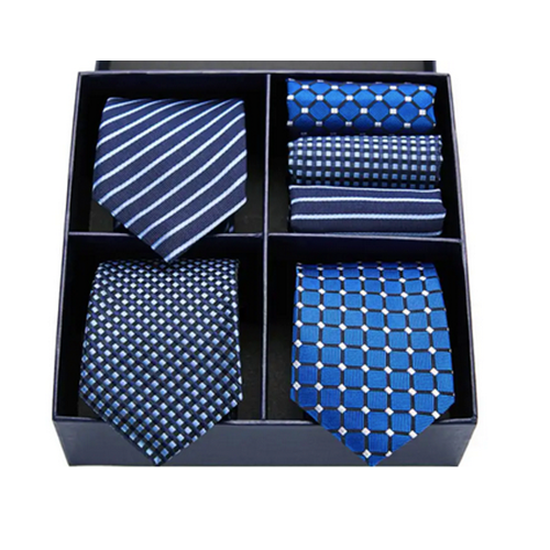 Mikel Dana Signature 3 Jacquard Tie & Pocket Square Set