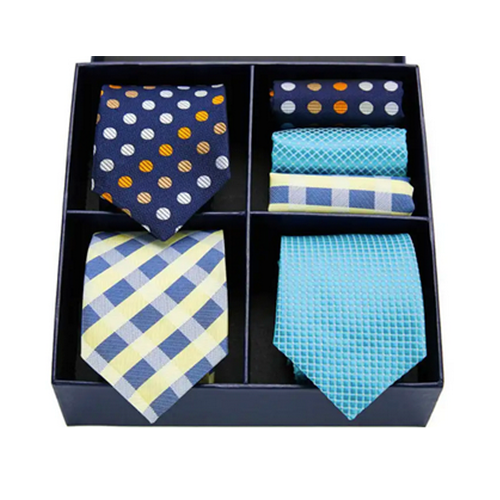 Mikel Dana Signature 3 Jacquard Tie & Pocket Square Set