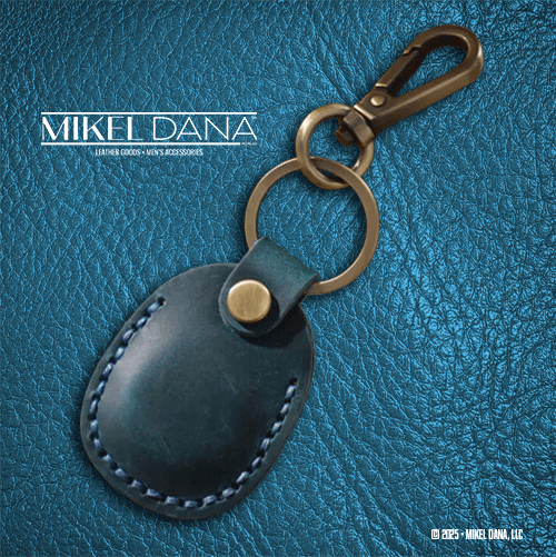 Genuine Leather Retro AirTag Case