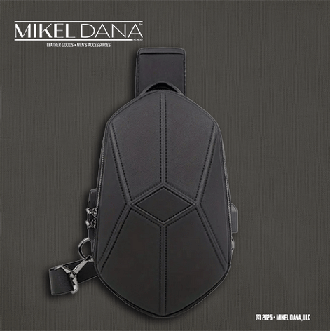 Hard Shell Sling Bag w/ USB Charging Port & Anti-Theft Lock