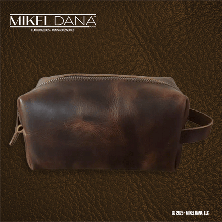 Genuine Leather Toiletry Travel Bag