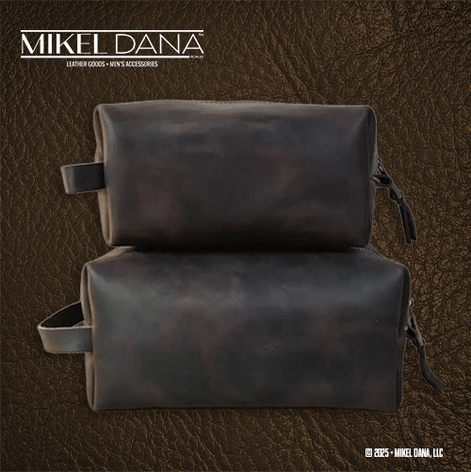 Genuine Leather Toiletry Travel Bag