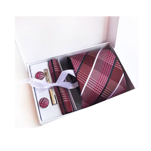 Mikel Dana Signature Plaid Tie & Pocket Square Set