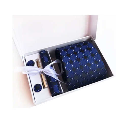 Mikel Dana Signature Plaid Tie & Pocket Square Set