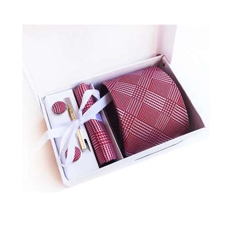 Mikel Dana Signature Plaid Tie & Pocket Square Set (Copy)