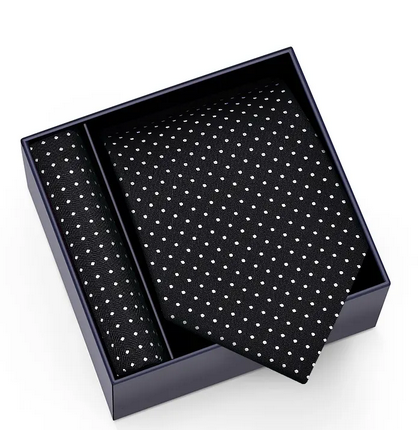 Mikel Dana Signature Jacquard Tie & Pocket Square Set