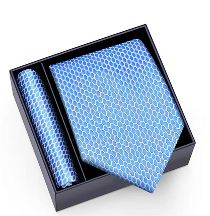 Mikel Dana Signature Jacquard Tie & Pocket Square Set