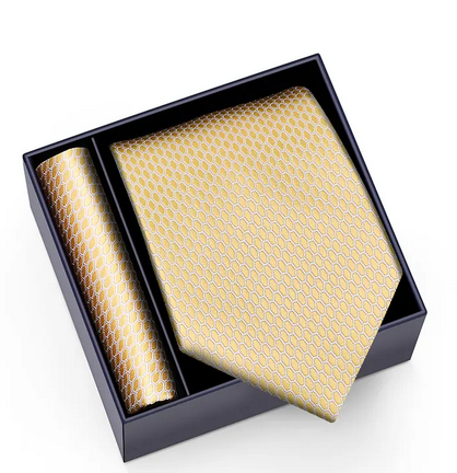 Mikel Dana Signature Jacquard Tie & Pocket Square Set