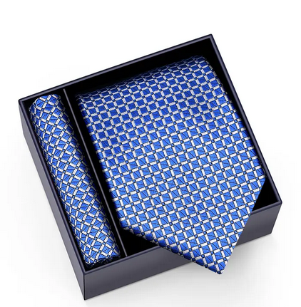 Mikel Dana Signature Jacquard Tie & Pocket Square Set