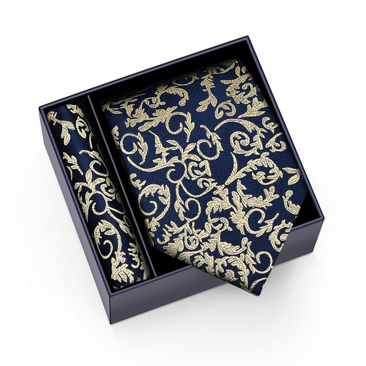 Mikel Dana Signature Jacquard Tie & Pocket Square Set