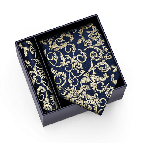 Mikel Dana Signature Jacquard Tie & Pocket Square Set