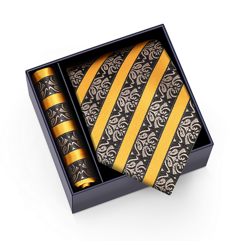 Mikel Dana Signature Jacquard Tie & Pocket Square Set