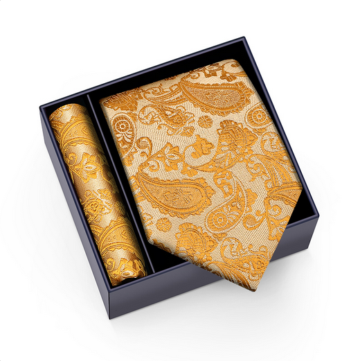 Mikel Dana Signature Jacquard Tie & Pocket Square Set