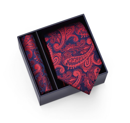 Mikel Dana Signature Jacquard Tie & Pocket Square Set