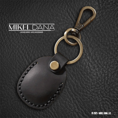 Genuine Leather Retro AirTag Case