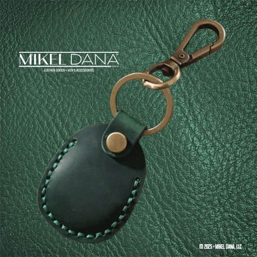 Genuine Leather Retro AirTag Case