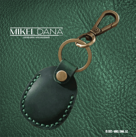 Genuine Leather Retro AirTag Case