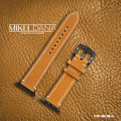 Italian Leather Retro Apple Watch Band